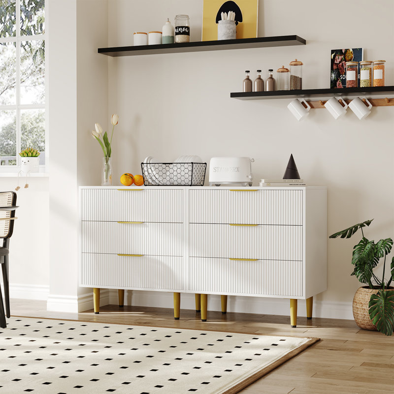 43.18cm W 3 - Drawer Chest of Drawers, White