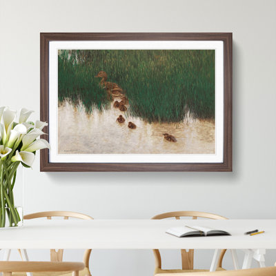 Duck Family by Bruno Liljefors - Picture Frame Painting