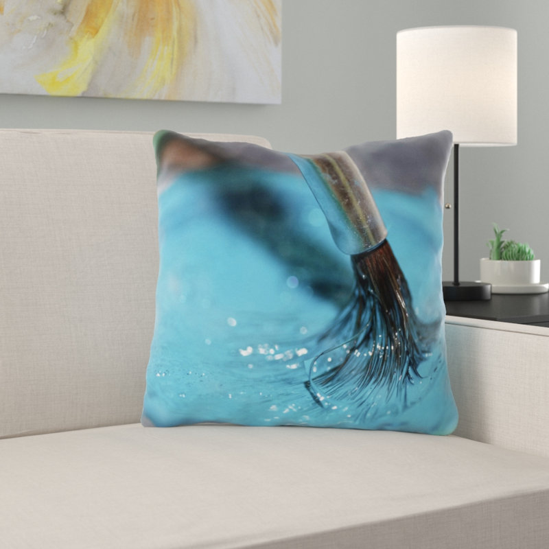 Coussin décoratif brosse Nealon, Intérieur, Microsuède