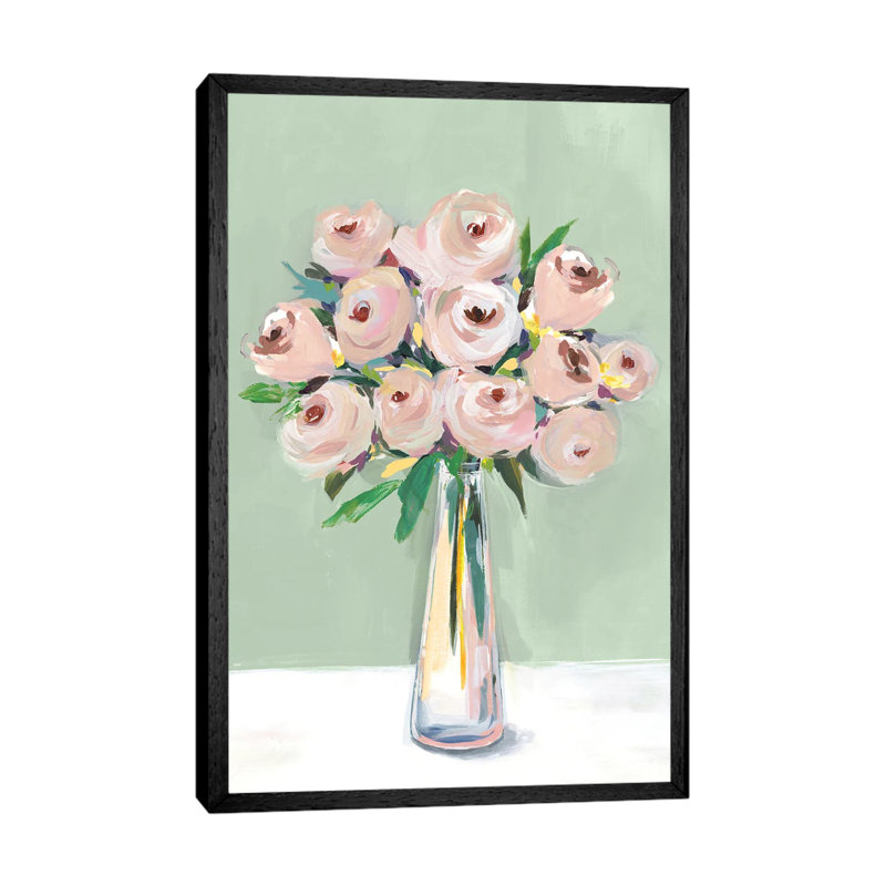 Hello Spring II by Isabelle Z - Painting on Canvas, 101.6 cm H x 66.04 cm W, Black Framed