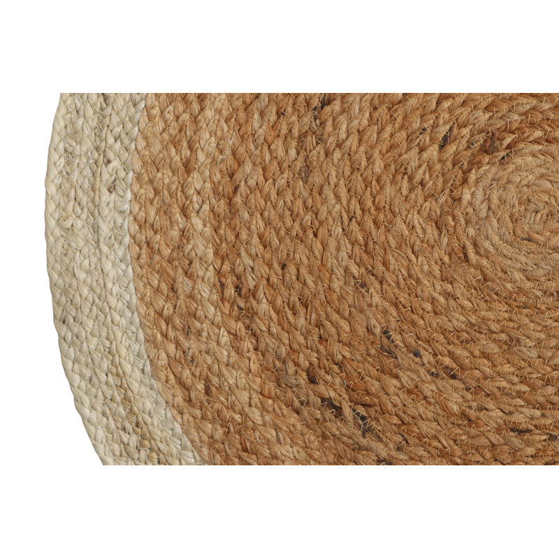 Rug & Kilim’S Modern Circle Jute Rug In Brown And Ivory Tones