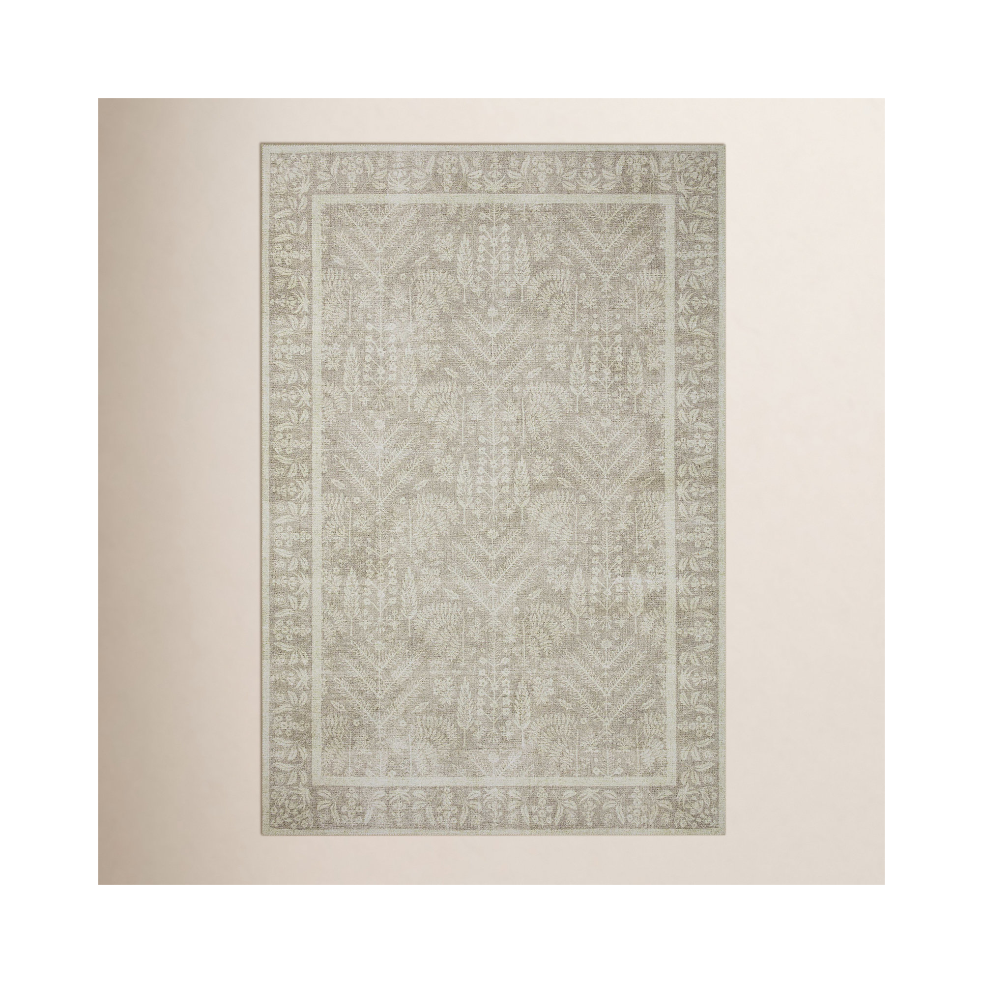 Rifle Paper Co. x Loloi Maison Bough Natural Rug, Rectangle 2'3" x 3'9"