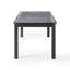 Table de salle à manger d'extérieur extensible en bois d'acacia, gris foncé