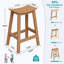 Tabouret de bar en PEHD aspect bois-1201081004