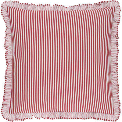 Aneatra Ruffled Cotton Throw Pillow