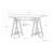 Solid Walnut Veneer and Metal Small Desk - Walnut-744121931