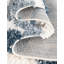 Tapis bleu à motif géométrique Mitzy-234948918