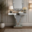 39.17 " W Glass Top Console Table