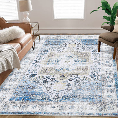 Muratbek Washable Oriental Indoor Rug