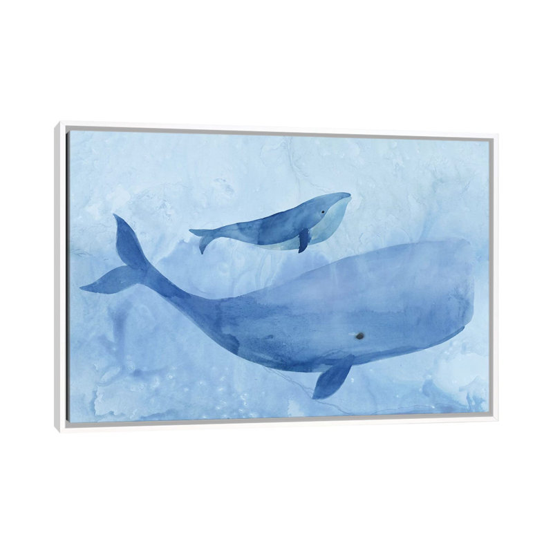 " Blue Spirits I " by Isabelle Z, No Matte, 18" H x 26" W x 1.5" D, White Framed