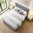 Velvet Platform Bed Frame With Upholstered Headboard-1378920816-1378920818