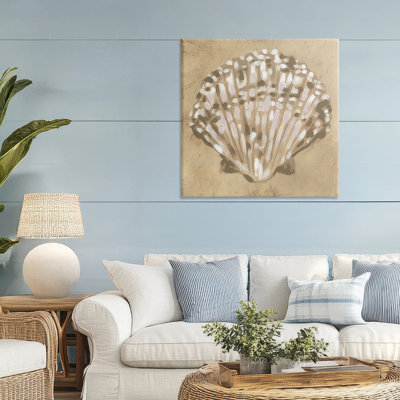 Earthtone Clam Shell Canvas, design by June Erica Vess