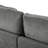 Premium Chenille Sectional Sofa with Curved Chaise Lounge
