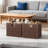 Handwoven Wicker Storage Baskets 3-Pack, Foldable Square Cube Organizer Bins For Shelves And Closets, Rustic Home Decor Storage Solutions-777547943