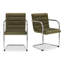 Pedro Dining Chair Green Mohair Set of Two-1041351370