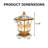 Brozen Outdoor Pier Mount Light Solar Powered  Integrated With  Remote Switch