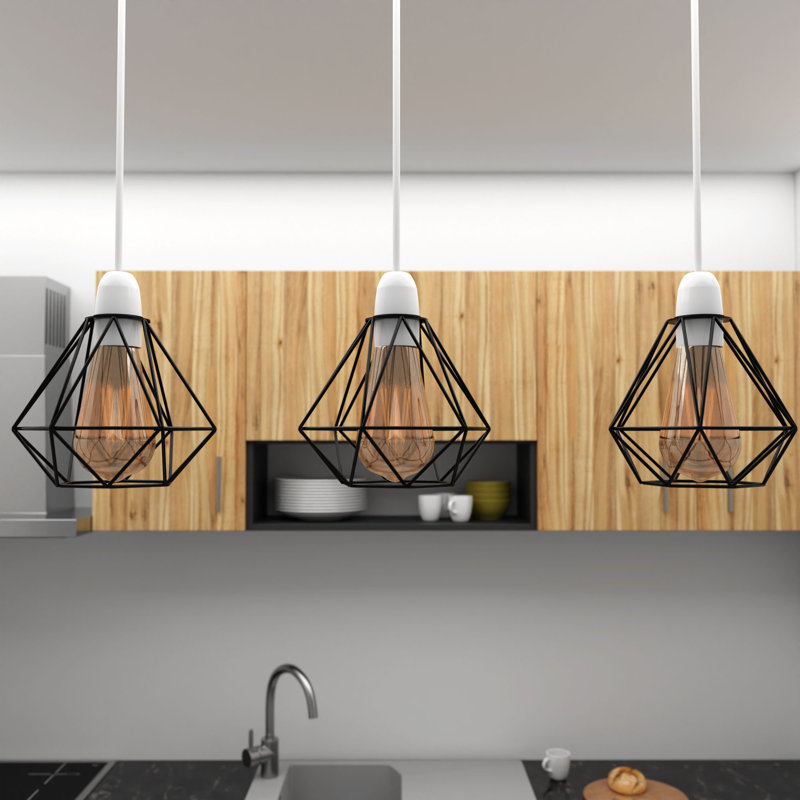 13 cm H Novelty Pendant Shade ( Screw On ) in Black