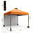 Orange 10x10 FT Pop-Up Canopy Tent with Sidewalls and Adjustable Height, Portable Outdoor Gazebo with UPF 50+ Sun Shade, Includes Wheeled Bag for Parties or Beach-126708768-126708772