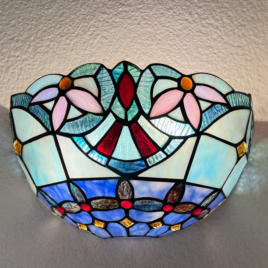 12" Width Tiffany Wall Sconces Bloomsbury Market