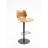 Madrene Swivel Upholstered Adjustable Height Counter Stool with Metal Frame