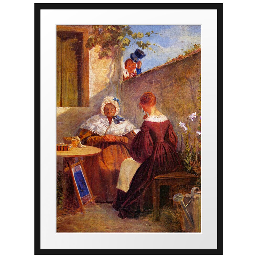 Gerahmter Kunstdruck The Love Letter von Carl Spitzweg