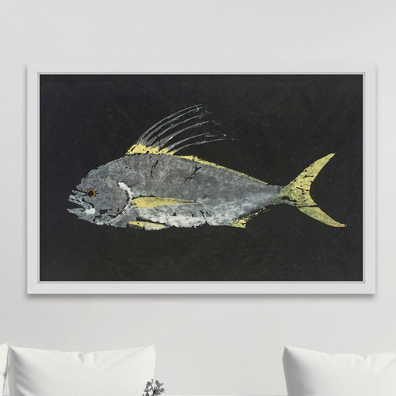 Cadre photo « roosterfish », impression sur papier, H 20 po x l 30 po x P 1,5 po, Cadre blanc