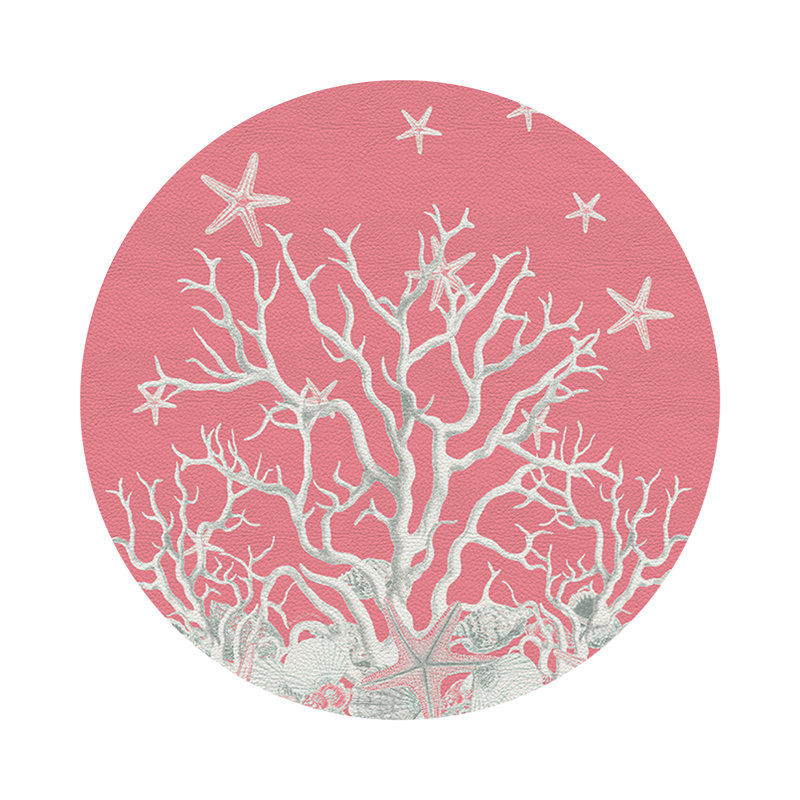 Napperon Coral Branch, Rose