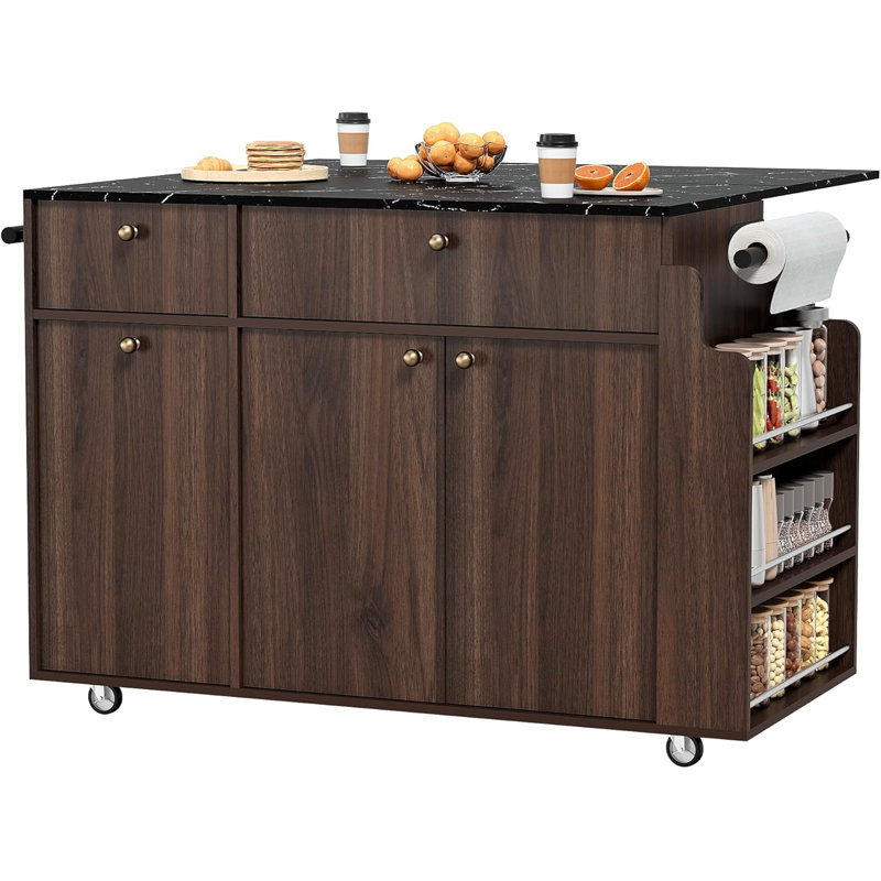 Îlot de cuisine sur roulettes 48,8 po OMCHOM