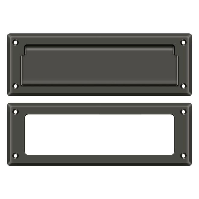 9 in x 3 in Brass Mail Slot, Oil-rubbed Bronze