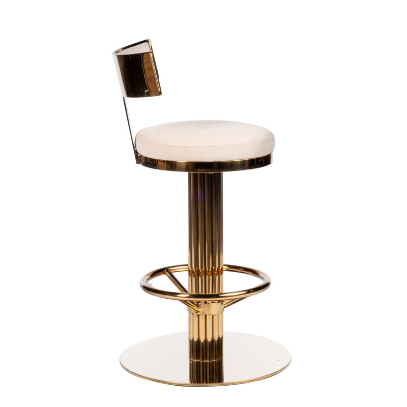 Tabouret de bar / comptoir Candace, Doré, Tabouret de comptoir (siège d'une hauteur de 26 p