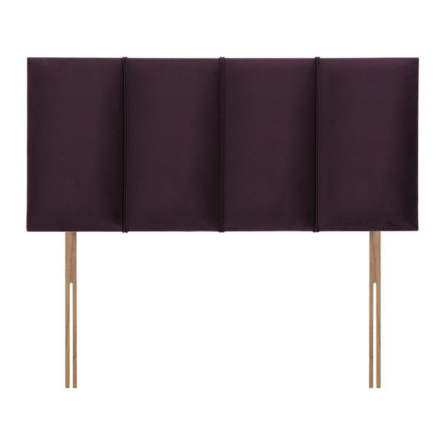 Ealing Upholstered Headboard, Double (4'6), Plush Plum, Velvet