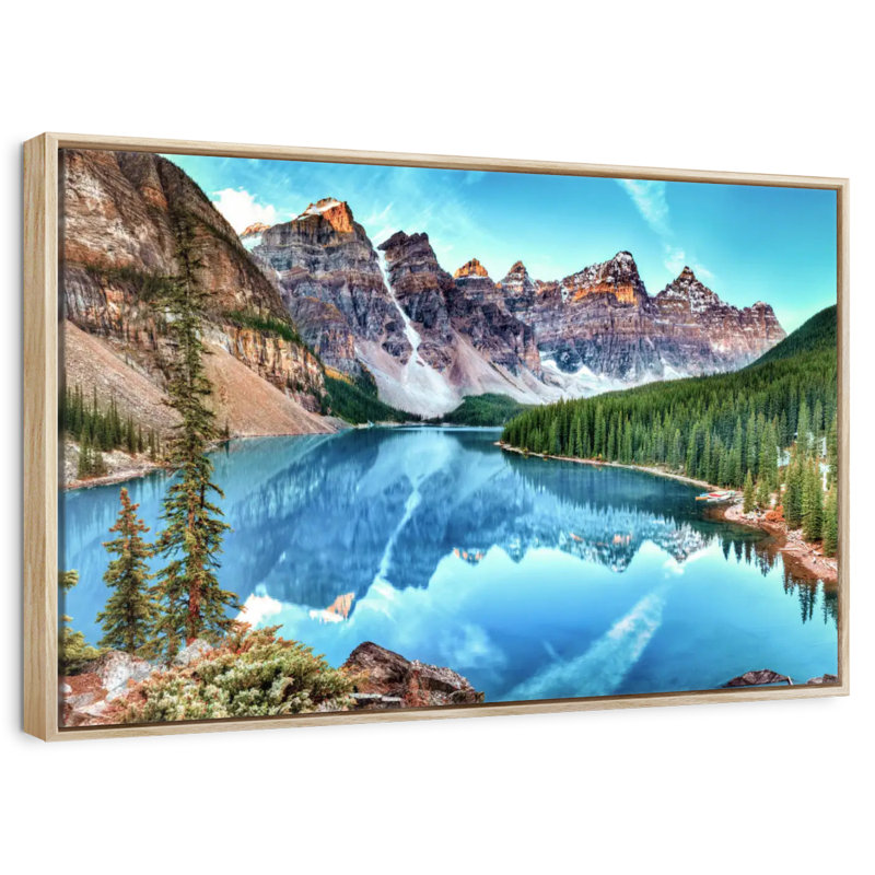 Parc national, Cadre flottant en bois naturel, 40 po x 27 po