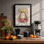 Dreaming Frog Boho - Framed Print-291363423-291363421
