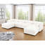 Canapé modulaire modulaire avec rangement, très grand canapé modulaire en forme de U pour le salon, canapé modulaire convertible avec repose-pieds de rangement, siège profond, dossier cylindrique et accoudoirs-2145578385