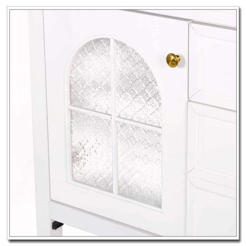 Armoire de salle de bain 35,6 po, Blanc + armoire seulement + 1 porte