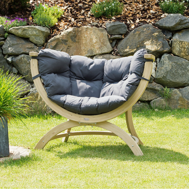 Pettengill Upholstered Armchair, Dark grey