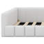 Lit tapissier en laine, structure de lit de jour doux avec garde-corps pour chambre d'enfants adultes-131080971