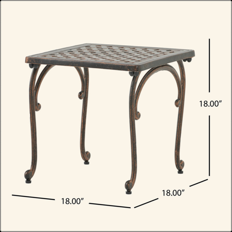 Ensemble de table d'appoint charmant pour l'extérieur