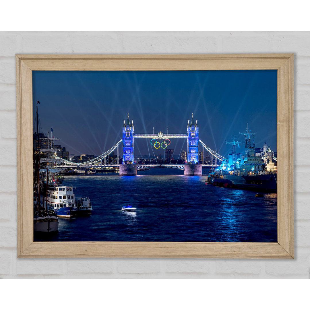 Tower Bridge Olympische Beleuchtung London - Druck