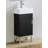 Mettellus 16.13 " W Freestanding Standard Free Standing Single Double Single Vanity Bathroom Vanity With Ceramic Top-165238148
