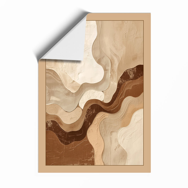 Earth Forms Minimalist - Framed Print, A4 - 29.7 x 21.0 cm, Unframed