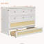 Lit escamotable double avec grands tiroirs, blanc-1683429267