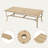 Willesden Rectangular Aluminum Dining Set with Cushions-586037051-586037050