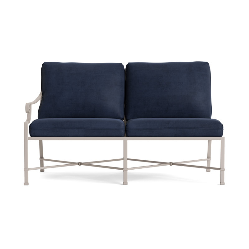 Venetian Outdoor 2 - Seat Loveseat, Dove, Fusion Neptune