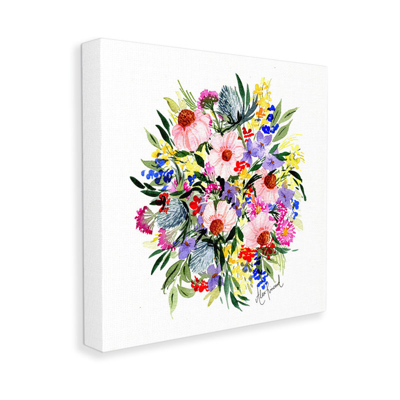Art mural sur toile Vivid Blooming Bouquet par Alexandria Gilbert Kincaid, H 30 po x l 30 po