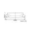 Canapé discret en tissu mat simple-106690922