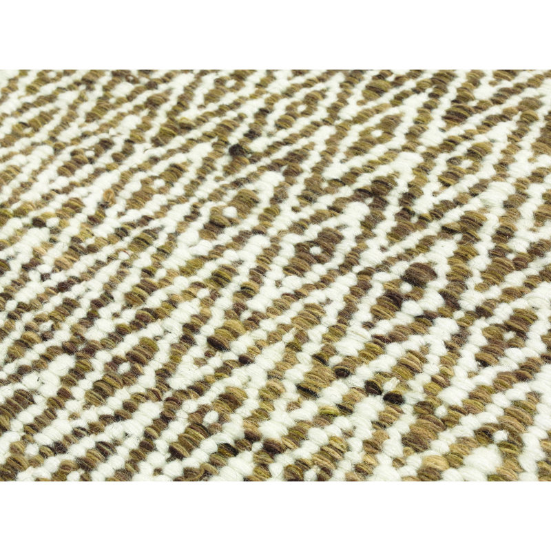 Mic-Mac Geometric Wool Hand Woven Area Rug, 170 x 240cm