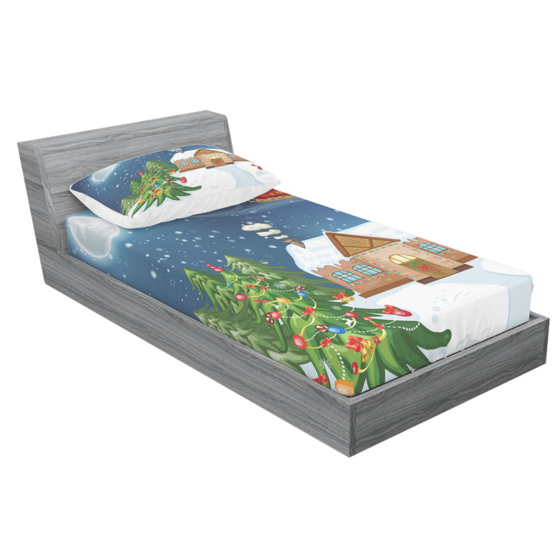 Microfiber Sheet Set, Twin XL Sheet Set with Fitted Sheet