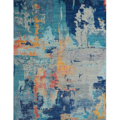 Tapis contemporain noué à la main Dover