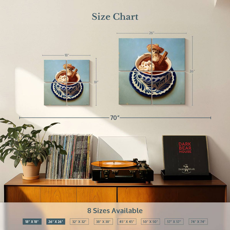Chocolat chaud Yarlin, H 26 po x l 26 po